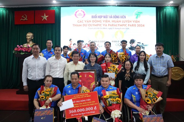 ty le chau a 

 Thành phố Hồ Chí Minh gặp gỡ, động viên các VĐV chính thức tham dự Olympic và Paralympic Paris 2024