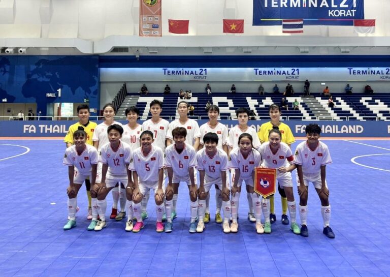 ty le chau a 
Futsal nữ Việt Nam ngược dòng đánh bại Đài Bắc Trung Hoa tại NSDF Women’s Futsal Championship 2024